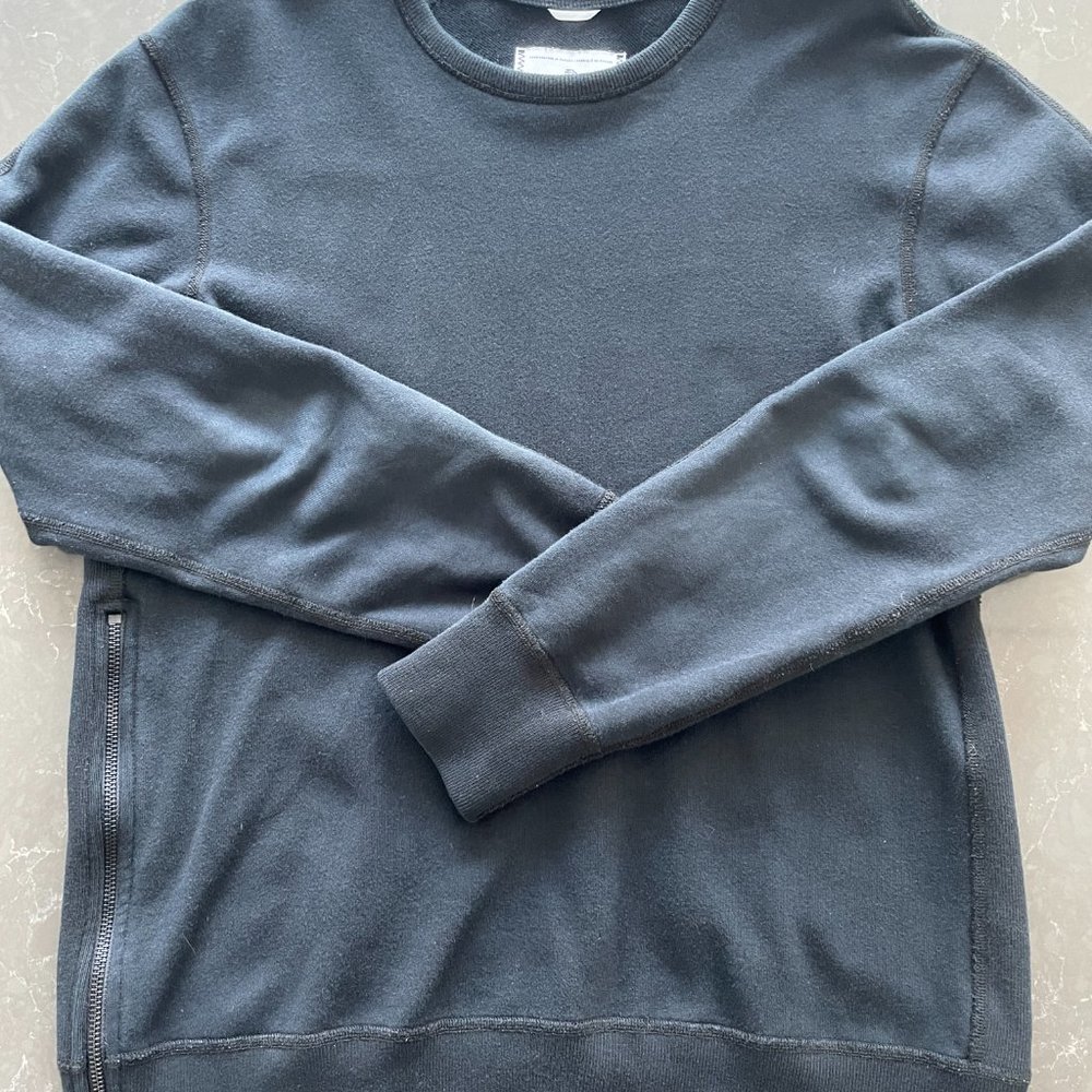 Reigning Champ Midweight Terry Crewneck Sweater w/ Side Zip - Size M